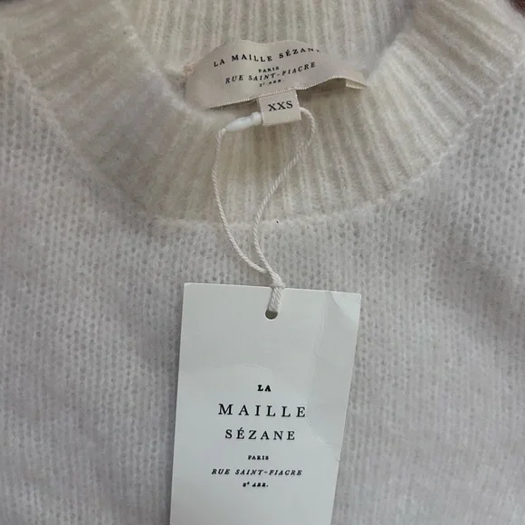 NWT Sezane Luke Jumper Ecru - Picture 3 of 5